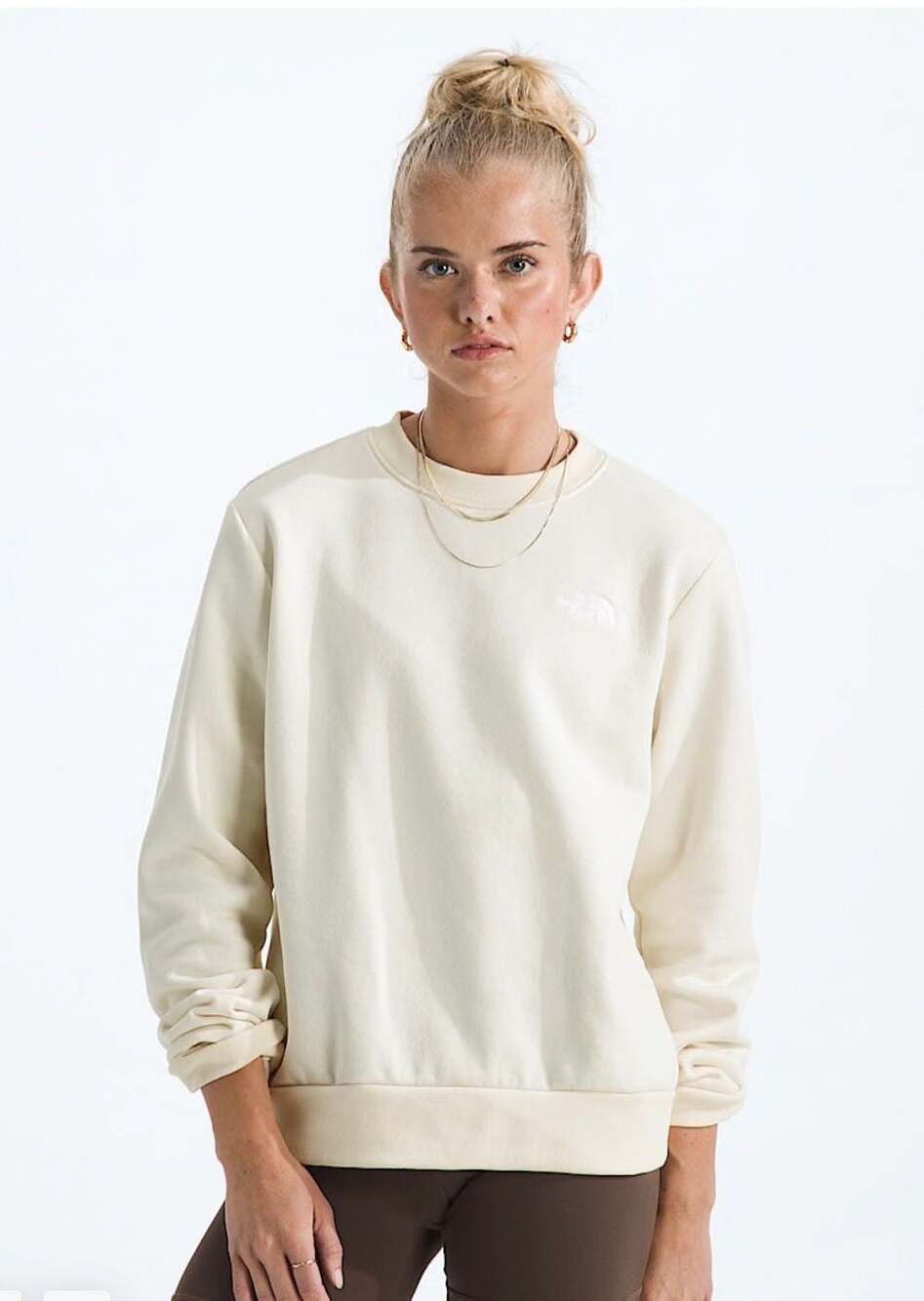 The North Face Women’s Evolution Oversized Crew Sweatshirt - White Dune